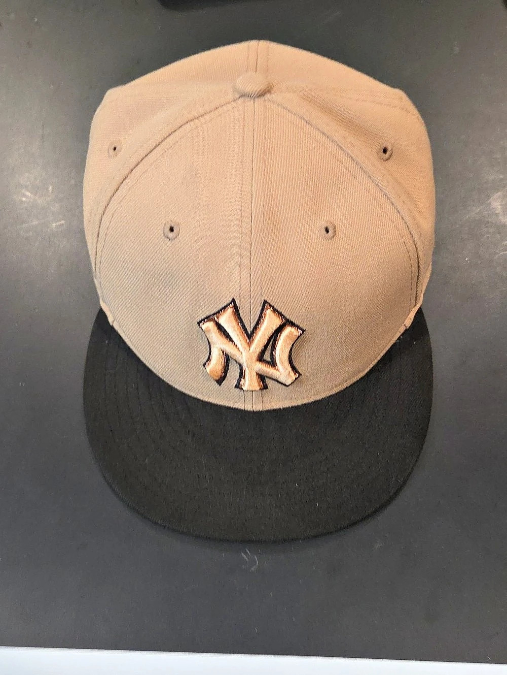 New Era New York Yankees Subway Series 59FIFTY Fitted Hat Beige & Black 7 3/4